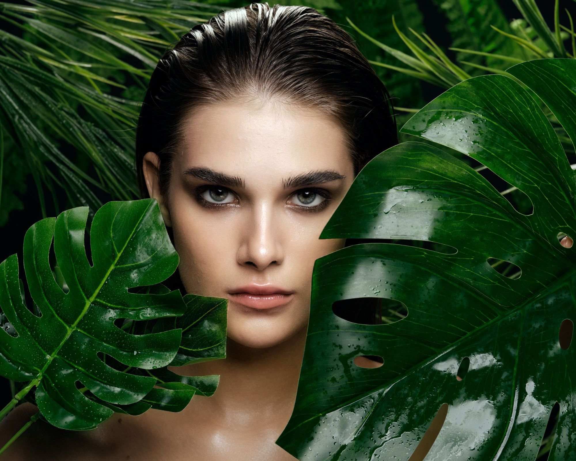 Un mannequin femme lors d'un shooting photo